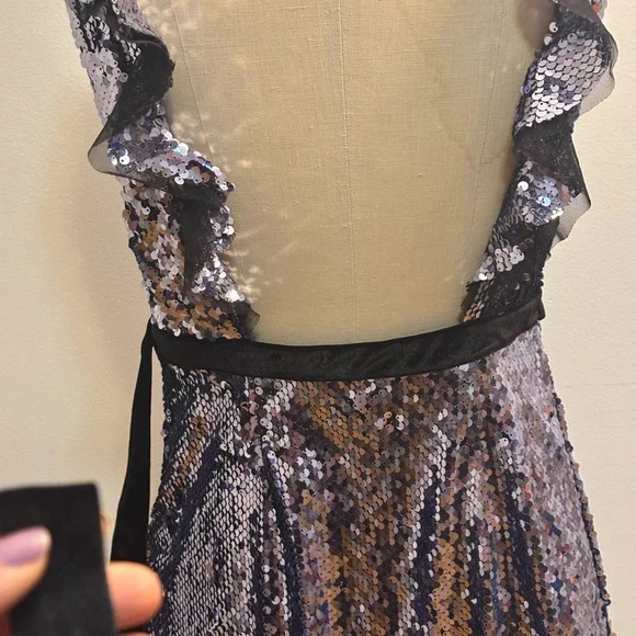 Free People Sequin Mini Dress - 6 - Picture 11 of 16